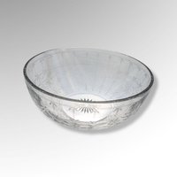 Vintage 9" Glass Serving Bowl