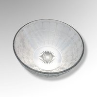 Vintage 9" Glass Serving Bowl