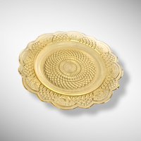 1934 Federal Glass Amber Mayfair Dinner Plate, Depression Glass