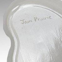 Vintage Yellow Plate with Mice and Cheese, Signed Joan Prairie