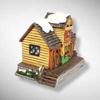 1987 Lefton Ticket Station Ceramic House