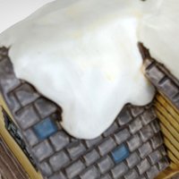 1987 Lefton Ticket Station Ceramic House