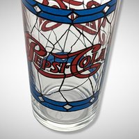 Pair of Pepsi-Cola Stained Glass Look Tumblers