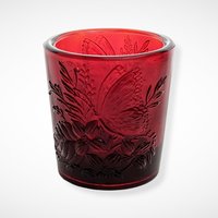 Set of 4 Ruby Red Vintage Candle Holder/Toothpick Holders