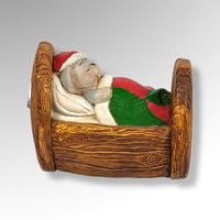 Ceramic "Not a Creature Was Stirring" Sleeping Mouse Music Box