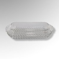 Anchor Hocking Clear Rectangular Divided Relish Dish