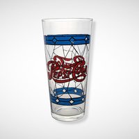 Pair of Pepsi-Cola Stained Glass Look Tumblers