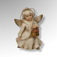 Set of 6 Homco Angel Ornaments
