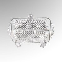 Anchor Hocking Clear Rectangular Divided Relish Dish