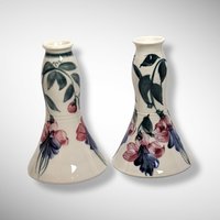 Linden Hills Pottery Floral Candle Holder Set