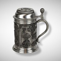 Zinn Becker Suttgart Pewter Lidded Stain