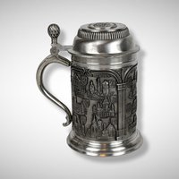 Zinn Becker Suttgart Pewter Lidded Stain