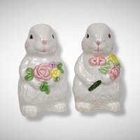 Vintage Bunny Salt and Pepper Shakers