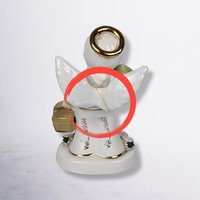 Pair of Napco 1956 June and August Angel Figurines, Made in Japan, Flawed