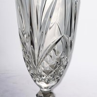 Set of 4 Salzburg Cristal de Flandre Fluted Champagne Glasses