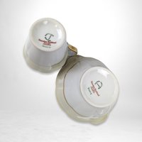 Haviland Limoges Ivory Sugar Bowl and Creamer Set