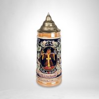 Ceramic Painted German Stein