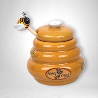 Ceramic Honey Miel Mini Honey Pot - Sweet and Stylish Tabletop Accessory