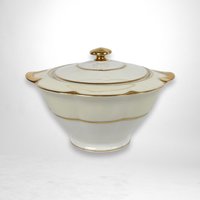 Haviland Limoges Ivory Sugar Bowl and Creamer Set