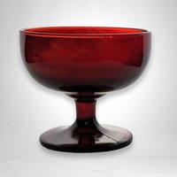 Set of 4 Anchor Hocking Royal Ruby Red Sherbet Cups