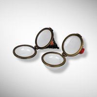 Vintage Christmas Trinket Box Pair