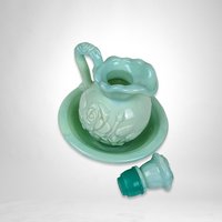 Avon Victoriana Field Flowers Bath Oil Decanter and Basin