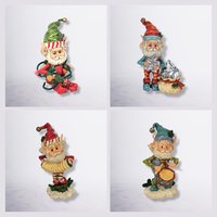 1980s Enesco North Pole Village Elf Figurine - Your Choice of Design