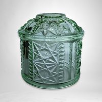 Indiana Glass Green Fairy Lamp, Top Only