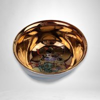 Set of 4 Exquisite Vintage Japanese Good Fortune Sake Cups with Hand-Painted Designs