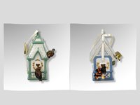 2000 Bradford Exchange Porcelain Birdhouse Ornament, Your Choice