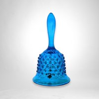 Vintage Fenton Colonial Blue Hobnail Glass Bell - Classic Collectible Glassware