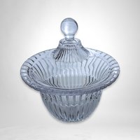 Vintage Clear Glass Covered Candy Dish – Timeless Elegance for Sweet Delights