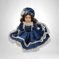 Charming Vintage Porcelain Girl Dolls - Set of 4 (5" Each) or 16 (2.5" Each) - Your Choice