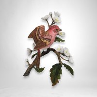 Vintage Purple Bird Figurine