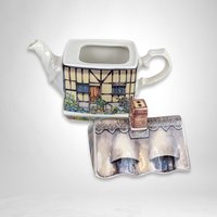 James Sadler Anne Hathaway's Cottage Teapot - Vintage Collectible with Minor Chip