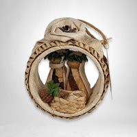Handmade Nativity Hawaiian Ornament - Tropical Christmas Delight