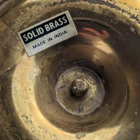 Vintage Solid Brass Hurricane Candle Holder