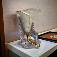 Vintage Kass Iridescent Calla Lily Ceramic Vase