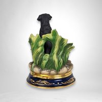 Franklin Mint Retrieving Summer Memories Trinket Box with Dog: Collectible Canine Keepsake