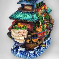 1997 Crinkle Claus Crinkle Ark Christmas Light-Up Decoration - Nostalgic Holiday Collectible