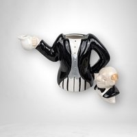 1992 Bombay Butler/Waiter Decorative Ceramic Teapot