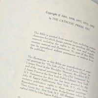 Beautiful Vintage Catholic Holy Bible: A Timeless Spiritual Treasure