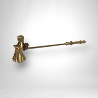 Vintage Brass Angel Candle Snuffer with Case