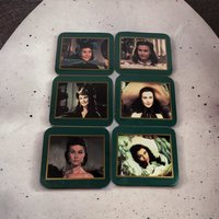 Set of 6 1992 Gone with the Wind Coasters