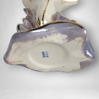 Vintage Kass Iridescent Calla Lily Ceramic Vase