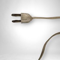 Vintage MCM Milk Glass Hobnail Table Lamp, No Shade