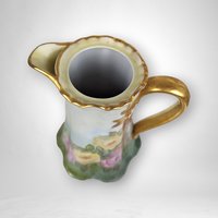 Vintage Ceramic Floral Chocolate Pot with Lid