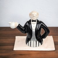 1992 Bombay Butler/Waiter Decorative Ceramic Teapot