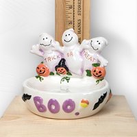 1999 GAC Trick or Treat Ceramic Candy Dish