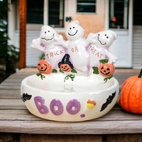 1999 GAC Trick or Treat Ceramic Candy Dish